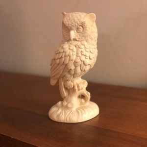VINTAGE- The Alabaster owl by A. Santini